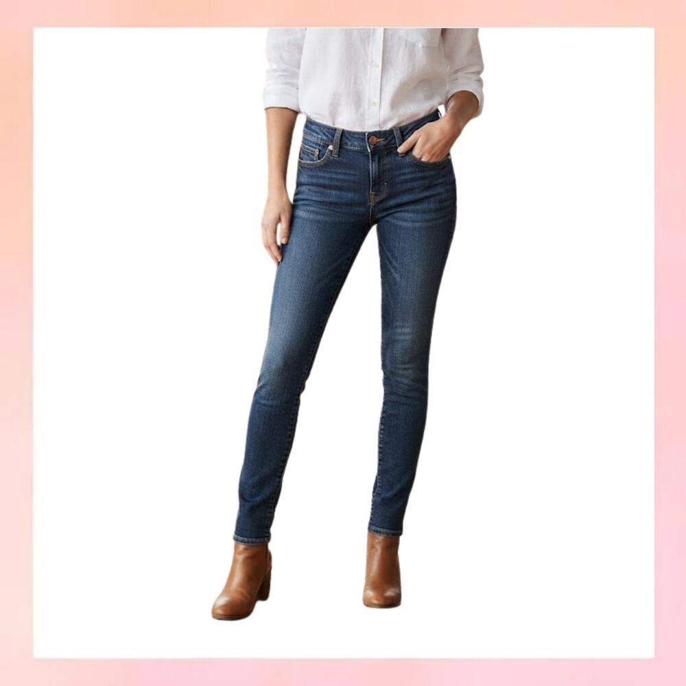 Old Navy The Diva Skinny Jeans Dark Wash Size 4 Long Stretch Denim